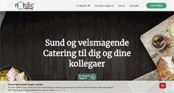 Desktop Screenshot of nordiccatering.dk