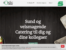 Tablet Screenshot of nordiccatering.dk